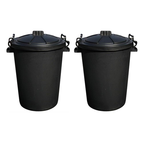 50l black dustbin - x,