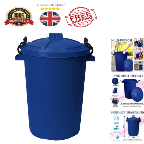 Blue 50l heavy - duty, plastic
