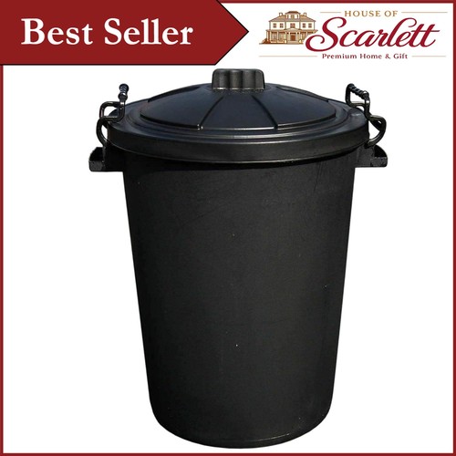 Litre black clip lock lid - 50,