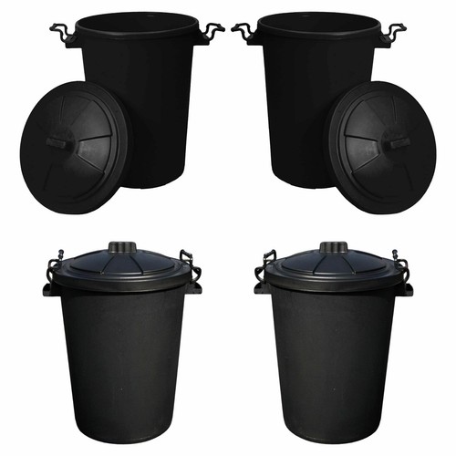 Large plastic dustbins - 4,