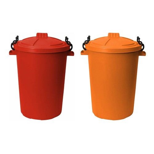50l dustbin with clip - dustbin, lock