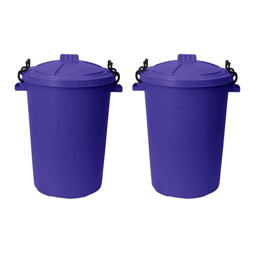 Set purple 50l bin - of,