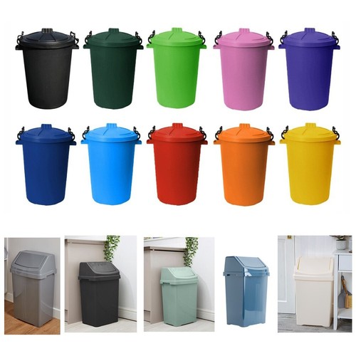 25l 50l plastic dustbin - plastic, waste