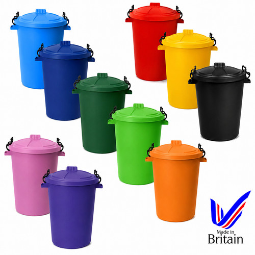 50l dustbins with clip - dustbins,